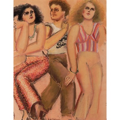 Lot 35 - Lester Johnson American, 1919-2010 Street...