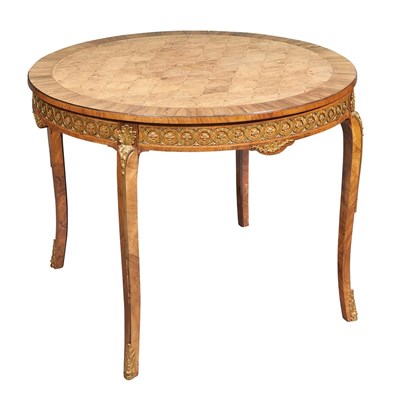 Lot 97 - Louis XVI Style Gilt-Bronze Mounted Parquetry...