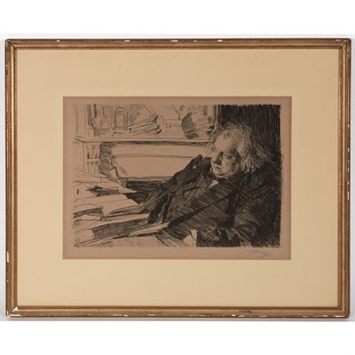 Lot 103 - Anders Zorn ERNEST RENAN (ASPLUND 73) Etching,...