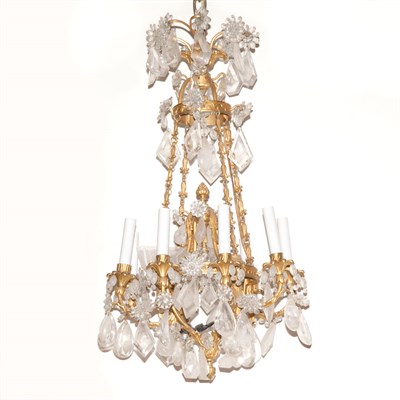 Lot 455 - Louis XV Style Eight-Light Chandelier Height...