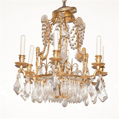 Lot 456 - Neoclassical Style Partial Gilt-Metal and Cut...