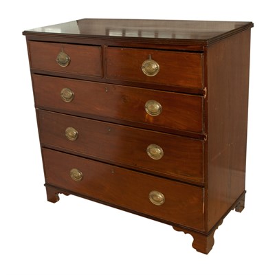 Lot 395 - English Mahogany Chest of Drawers 19th Century...
