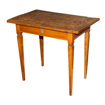 Lot 396 - Continental Inlaid Burl Walnut and Oak Writing...