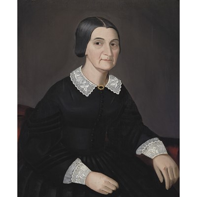Lot 15 - Ammi Phillips American, 1788-1865 Mrs. Lyman...