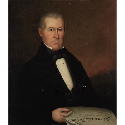 Lot 1 - American School 19th Century Portrait of a...