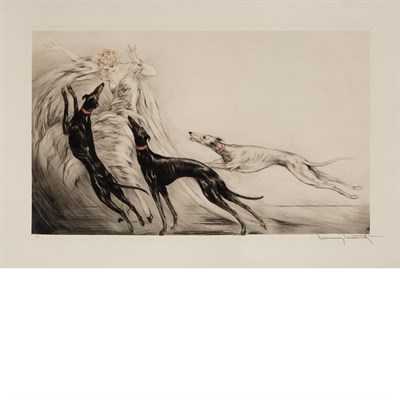 Lot 77 - Louis Icart COURSING II (H./C./I. 371)...