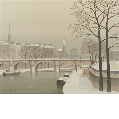 Lot 9 - Pierre de Clausade French, 1910-1976 Neige au...