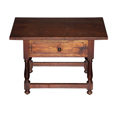 Lot 292 - Two Walnut Low Side Tables Height of larger 24...