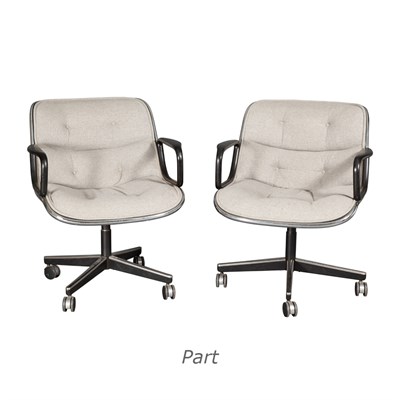 Lot 138 - Set of Four Charles Pollack For Knoll Swivel...