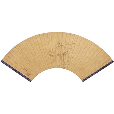 Lot 140 - Chinese School 19th Century or earlier Fan...