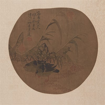 Lot 148 - Chinese School 19th Century Fan paintings:...