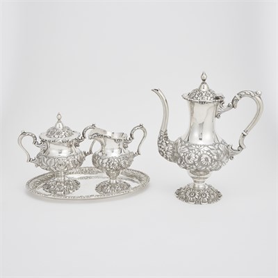 Lot 172 - Stieff Sterling Silver Demitasse Service Circa...