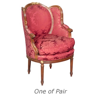 Lot 120 - Pair of Louis XVI Style Gilt-Metal Mounted...