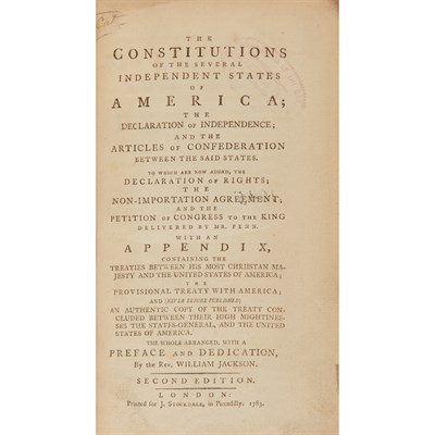 Lot 40 - [CONSTITUTIONS] The Constitutions of the...