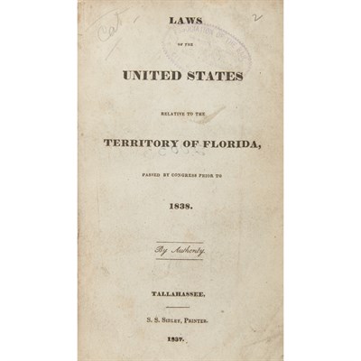 Lot 93 - [FLORIDA TERRITORY] Laws of the United States...