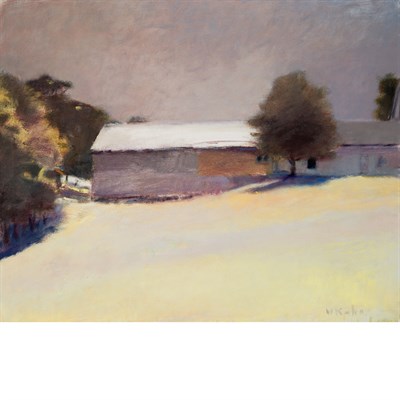 Lot 38 - Wolf Kahn American, b. 1927 Great Barn on the...