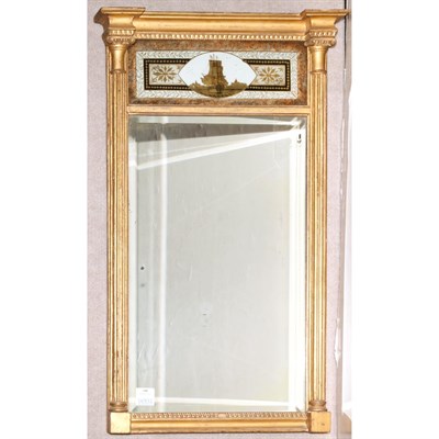 Lot 340 - Classical Giltwood and Eglomise Mirror Height...