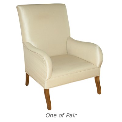 Lot 105 - Pair of Upholstered Armchairs