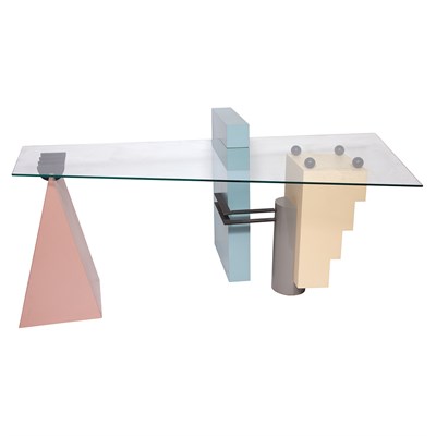 Lot 348 - Memphis Group Italian, 20th century Desk,...