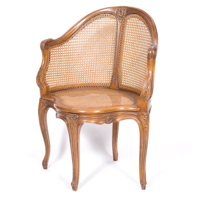 Lot 145 - Regence Style Carved Beechwood Fauteuil de...