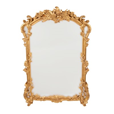 Lot 146 - Louis XV Style Giltwood Mirror Mailfert-Amos,...