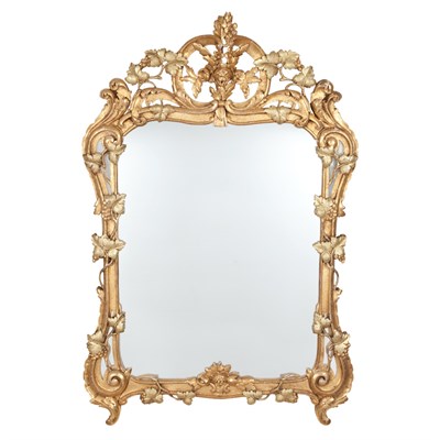 Lot 147 - Louis XV Style Giltwood Mirror Mailfert-Amos,...