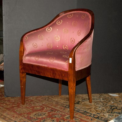 Lot 423 - Empire Style Mahogany Tub Chair