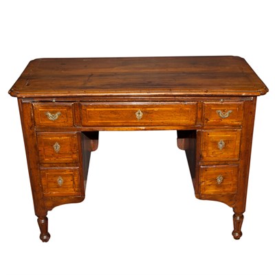 Lot 398 - Italian Inlaid Walnut Desk Height 31 inches,...