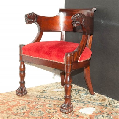 Lot 422 - Mahogany Armchair 19th Century