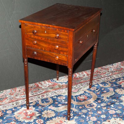 Lot 122 - American Mahogany Work Table Height 28 inches,...