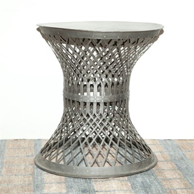 Lot 203 - Industrial Style Steel Occasional Table Height...