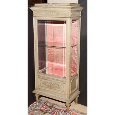 Lot 341 - Louis XVI Style Painted Vitrine Height 61...
