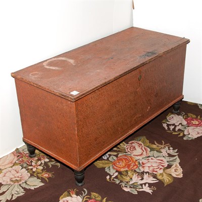 Lot 82 - American Painted Pine Blanket Chest Height 25...
