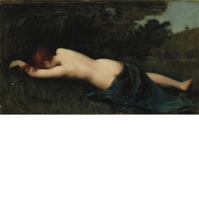 Lot 11 - After Jean Jacques Henner Byblis Oil on canvas...