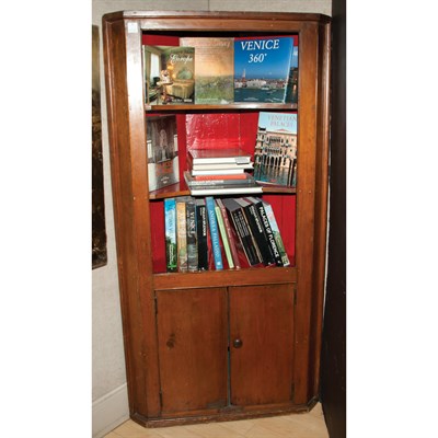 Lot 88 - American Provincial Fruitwood Corner Cabinet...