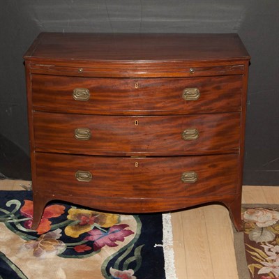 Lot 156 - George III Mahogany Bow Front Chest of Drawers...