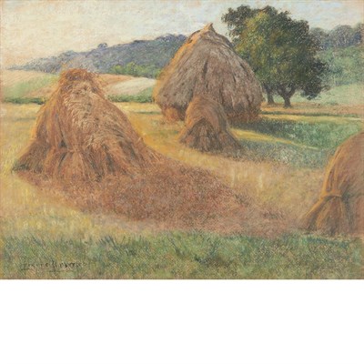 Lot 9 - Pierre Ernest Prins French, 1838-1913 Meules a...