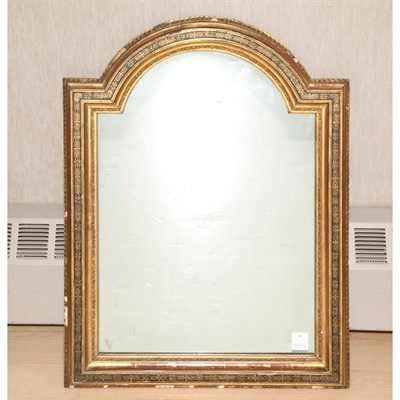 Lot 211 - Gilt and Black Painted Mirror Height 32 1/2...