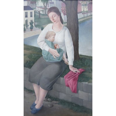 Lot 6 - Gustaaf de Bruyne Belgian 1914-1981 Mother and...