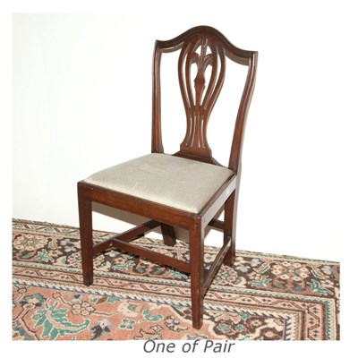 Lot 249 - Pair of George III Style Mahogany Side Chairs