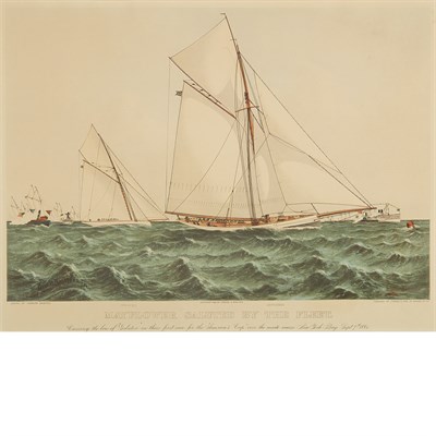 Lot 181 - Currier & Ives, publishers MAYFLOWER SALUTED...
