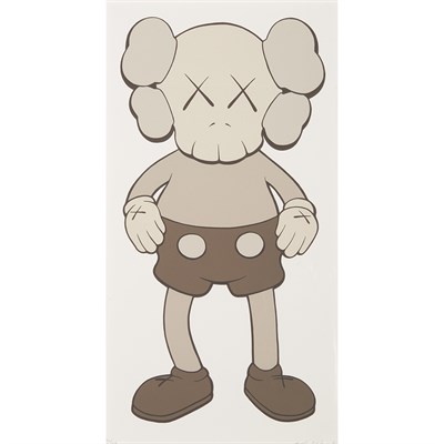 Lot 84 - KAWS American, b. 1974 Companion Pink and Grey...