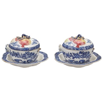 Lot 364 - Pair of Chinese Export Pomegranate-Form...