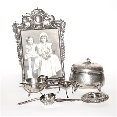 Lot 325 - Group of Silver and Silver Plated Table...