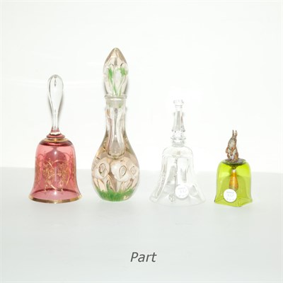 Lot 337 - Group of Glass and Porcelain Including bells,...