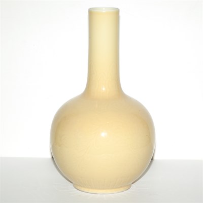 Lot 384 - Chinese Yellow Glazed Porcelain Vase Height 17...