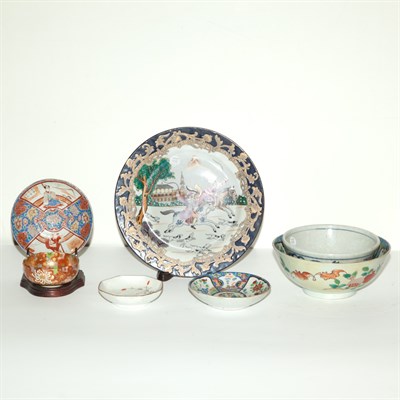 Lot 456 - Group of Chinese and Japanese Porcelain Table...