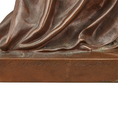 Lot 383 - French Bronze Figure of Marguerite After a...
