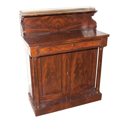 Lot 156 - Empire Style Mahogany Chiffonier Height 47...