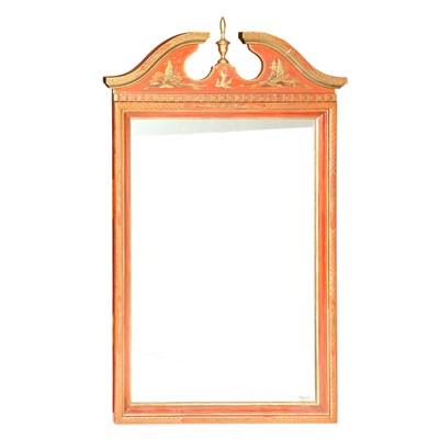 Lot 175 - Chinoiserie Decorated Gilt and Red Painted...